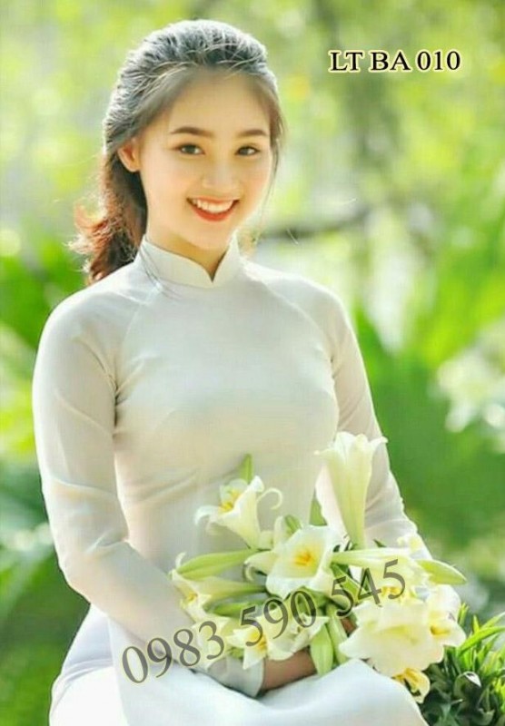 Vải áo dài trắng trơn