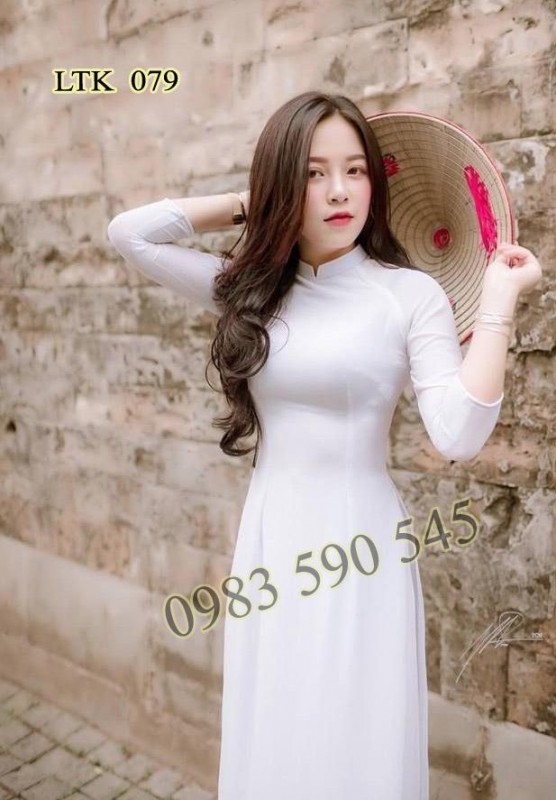 Vải áo dài trắng trơn