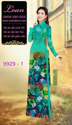 Vải áo dài hoa 3D-DT 9929