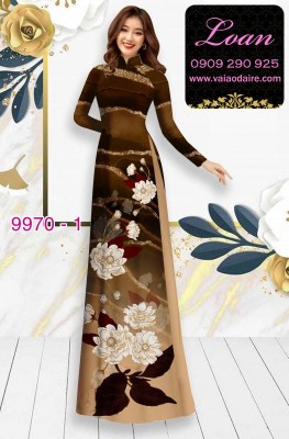 Vải áo dài hoa 3D-DT 9970