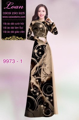 Vải áo dài hoa 3D-DT 9973