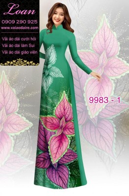 Vải áo dài hoa 3D-DT 9983