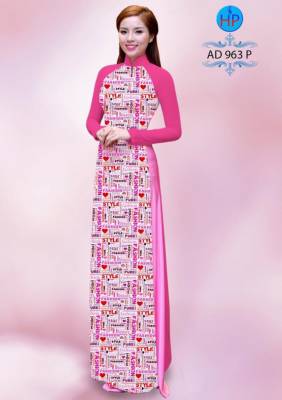 Vải áo dài hoa nhí-DT 1001