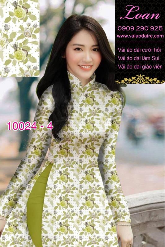 Vải áo dài hoa nhí