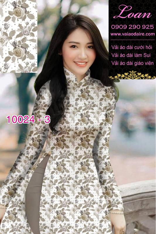 Vải áo dài hoa nhí