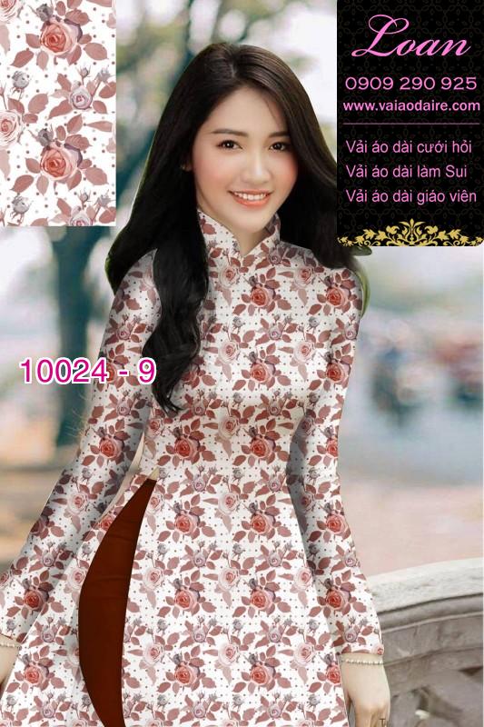 Vải áo dài hoa nhí