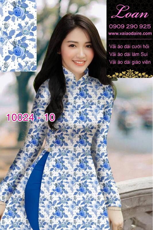 Vải áo dài hoa nhí