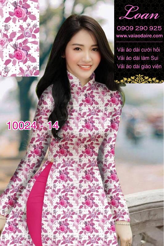 Vải áo dài hoa nhí