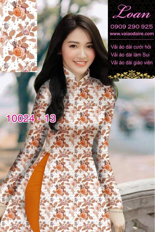 Vải áo dài hoa nhí
