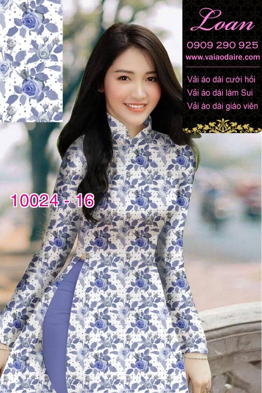 Vải áo dài hoa nhí