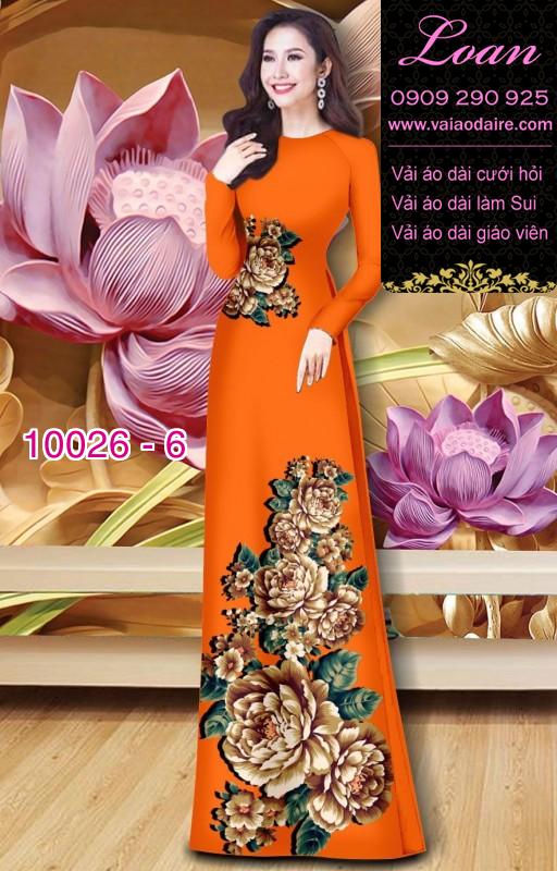 Vải áo dài hoa 3D Vải áo dài hoa 3D
