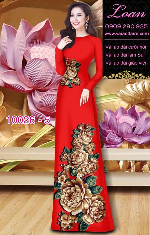 Vải áo dài hoa 3D Vải áo dài hoa 3D