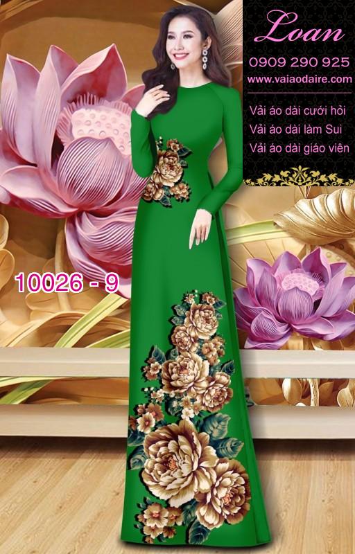 Vải áo dài hoa 3D Vải áo dài hoa 3D