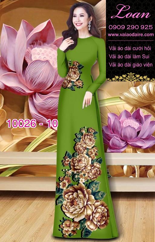 Vải áo dài hoa 3D Vải áo dài hoa 3D