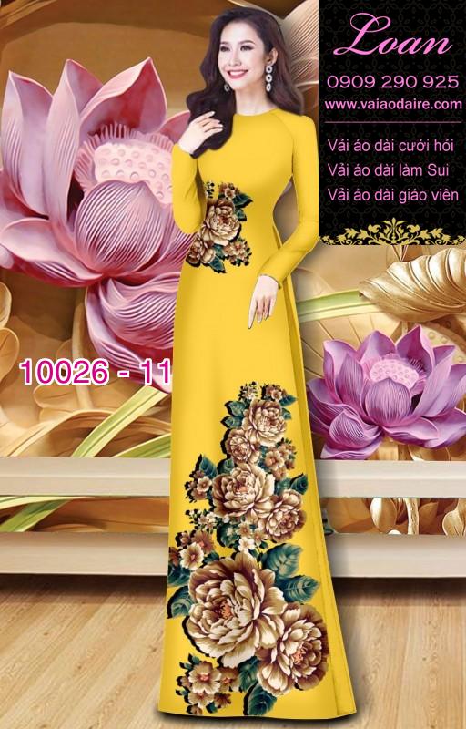Vải áo dài hoa 3D Vải áo dài hoa 3D