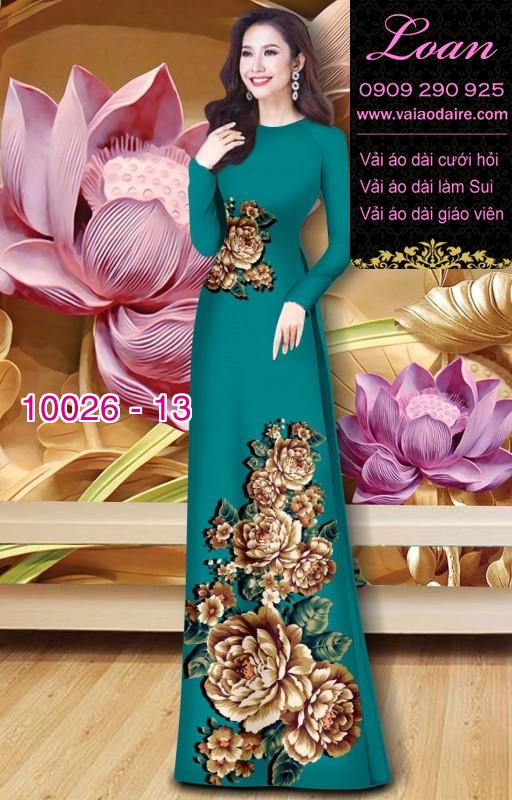 Vải áo dài hoa 3D Vải áo dài hoa 3D