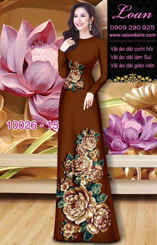 Vải áo dài hoa 3D Vải áo dài hoa 3D