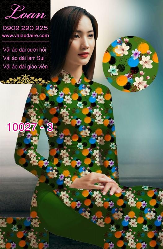 Vải áo dài hoa nhí