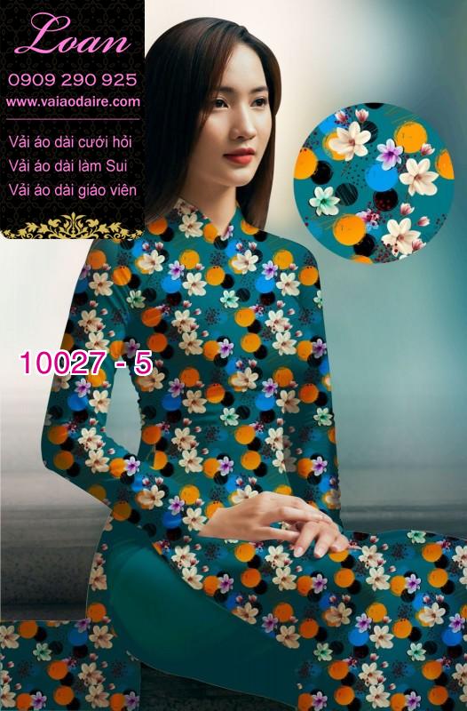 Vải áo dài hoa nhí