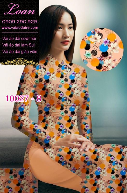 Vải áo dài hoa nhí