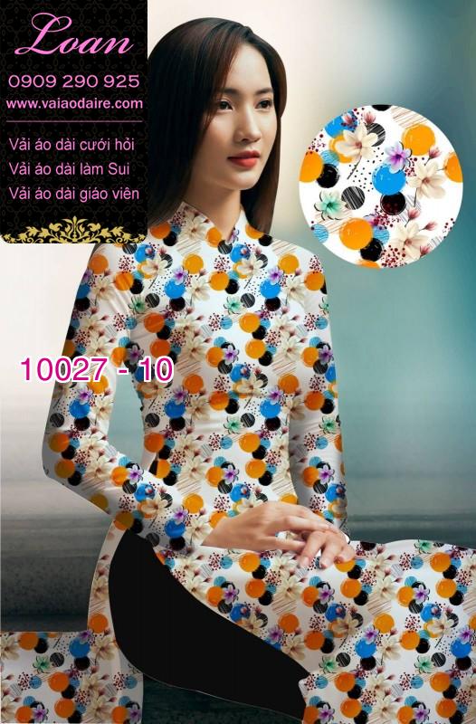 Vải áo dài hoa nhí