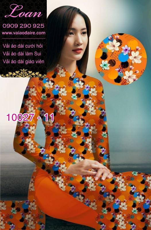 Vải áo dài hoa nhí