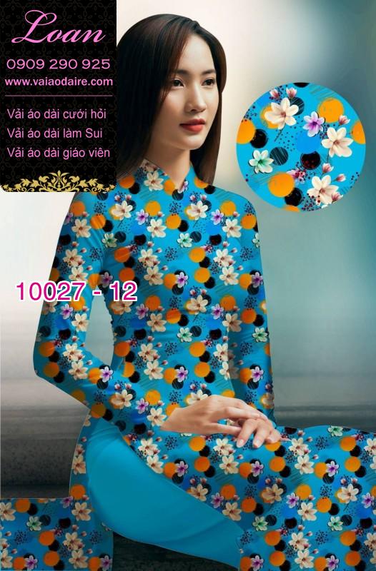 Vải áo dài hoa nhí