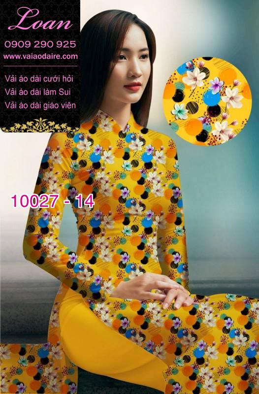 Vải áo dài hoa nhí
