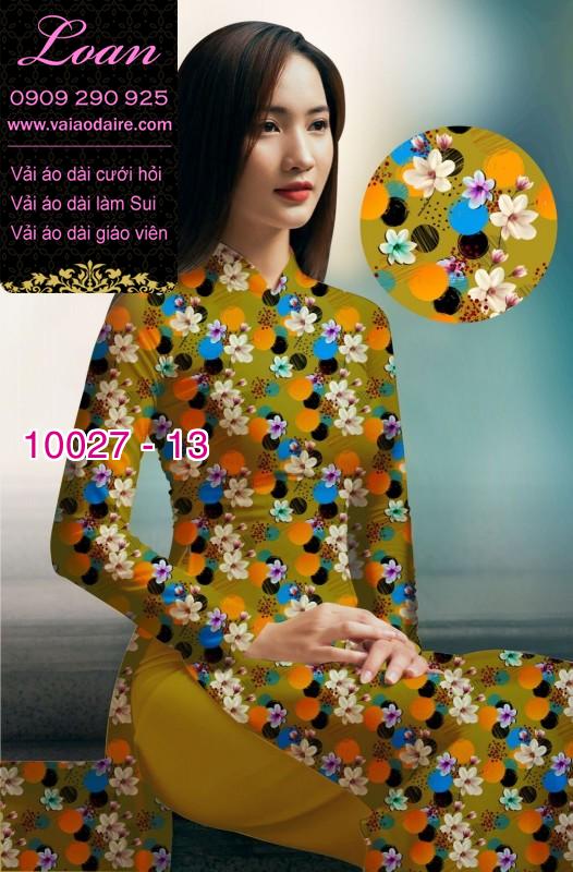 Vải áo dài hoa nhí