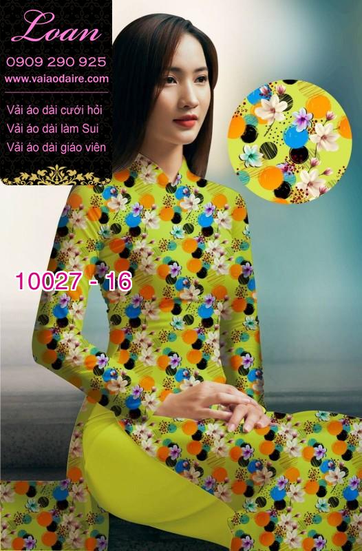 Vải áo dài hoa nhí