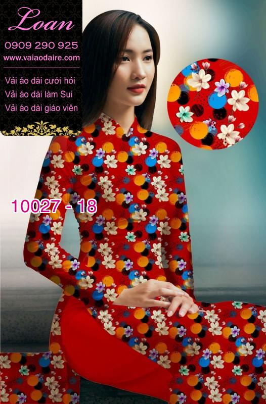 Vải áo dài hoa nhí