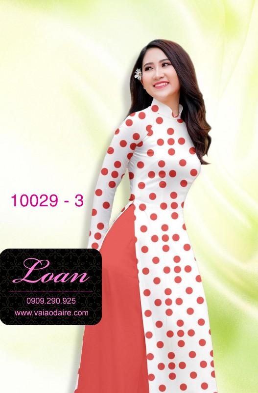 Vải áo dài chấm bi