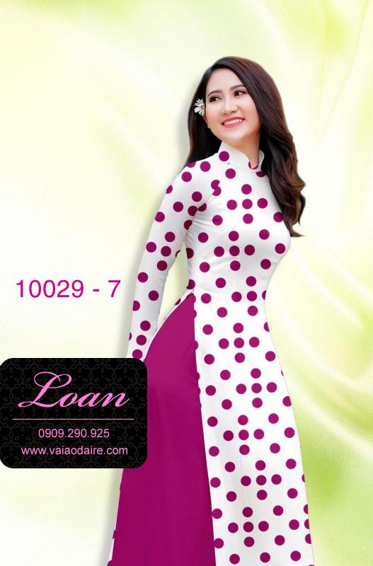 Vải áo dài chấm bi