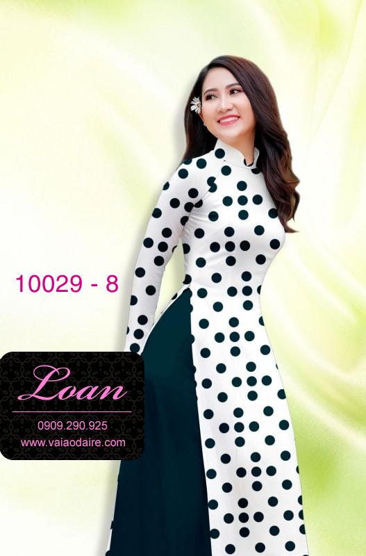 Vải áo dài chấm bi