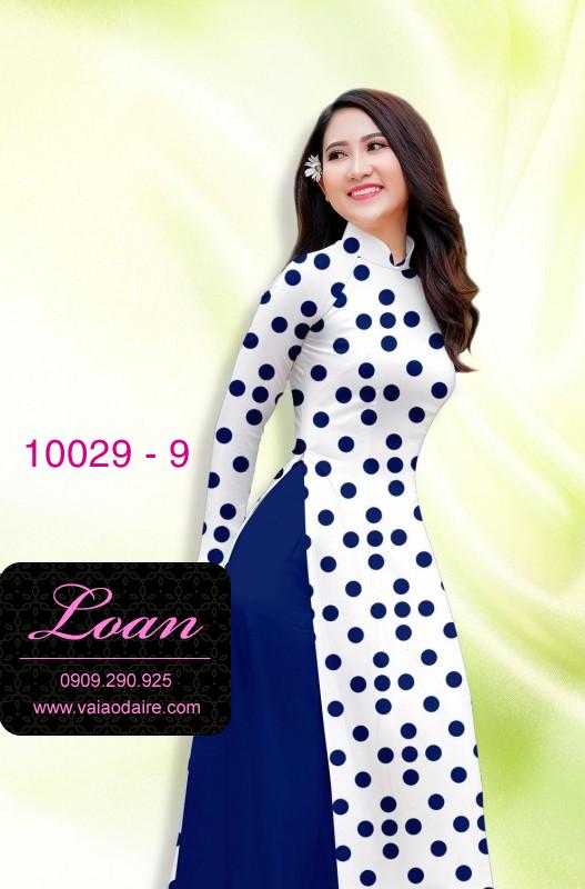 Vải áo dài chấm bi