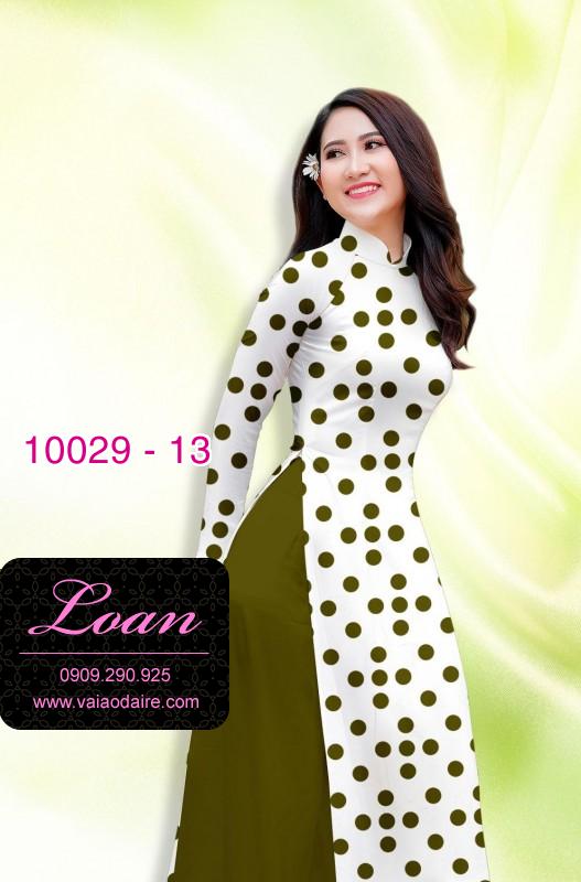 Vải áo dài chấm bi