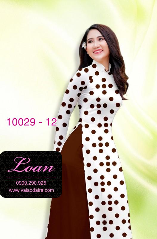 Vải áo dài chấm bi