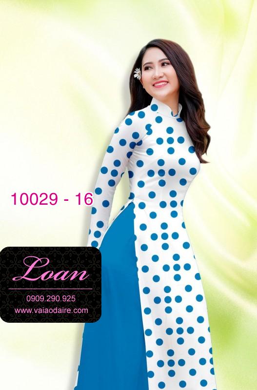 Vải áo dài chấm bi