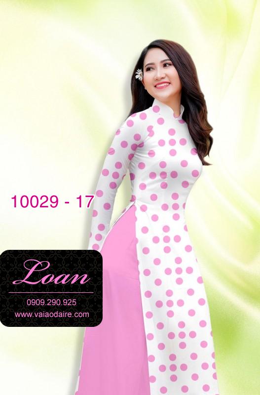 Vải áo dài chấm bi