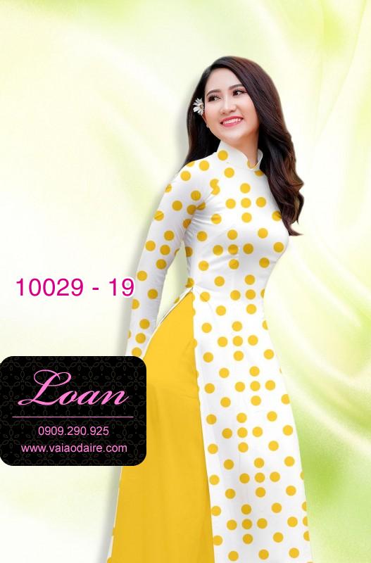 Vải áo dài chấm bi
