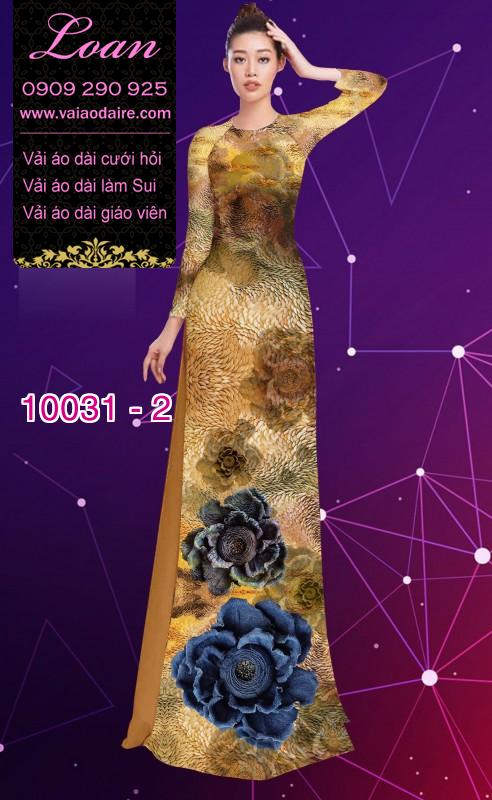 Vải áo dài hoa 3D Vải áo dài hoa 3D