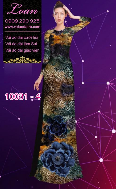 Vải áo dài hoa 3D Vải áo dài hoa 3D