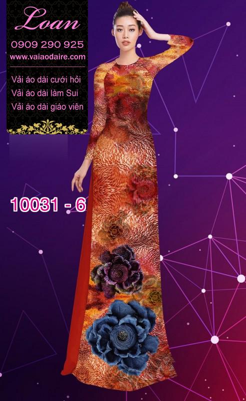 Vải áo dài hoa 3D Vải áo dài hoa 3D