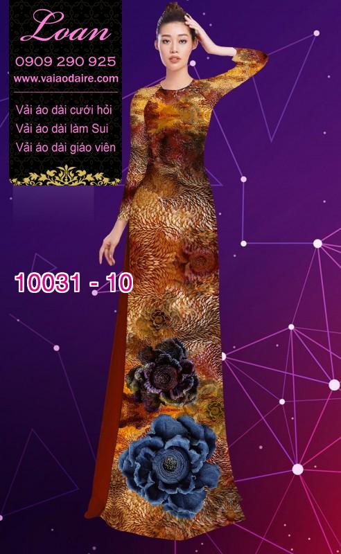 Vải áo dài hoa 3D Vải áo dài hoa 3D