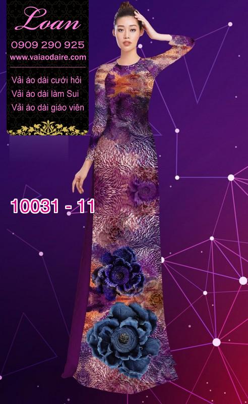 Vải áo dài hoa 3D Vải áo dài hoa 3D