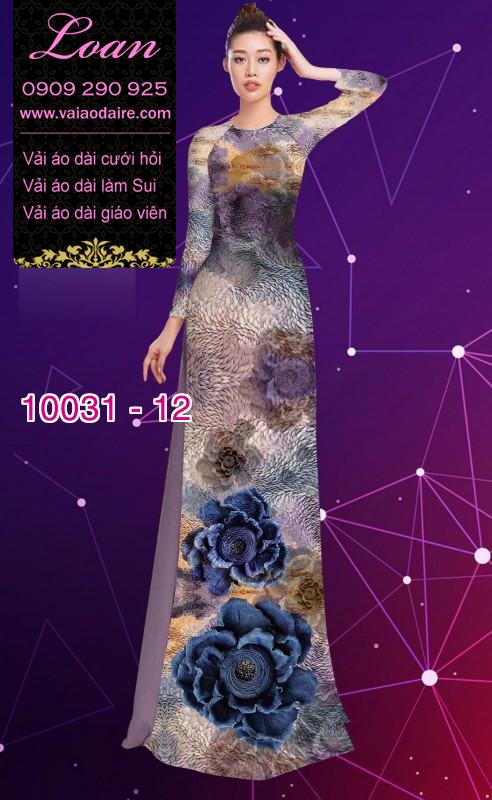 Vải áo dài hoa 3D Vải áo dài hoa 3D