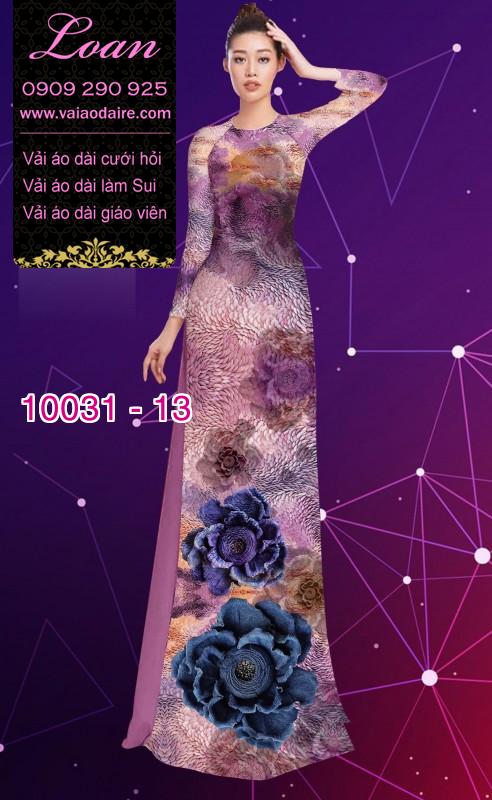 Vải áo dài hoa 3D Vải áo dài hoa 3D