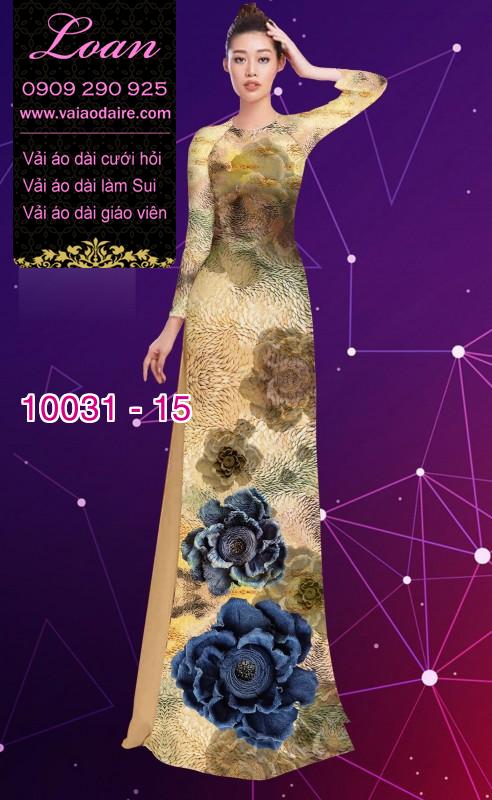 Vải áo dài hoa 3D Vải áo dài hoa 3D