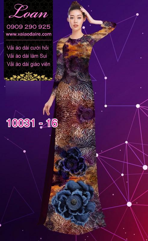 Vải áo dài hoa 3D Vải áo dài hoa 3D