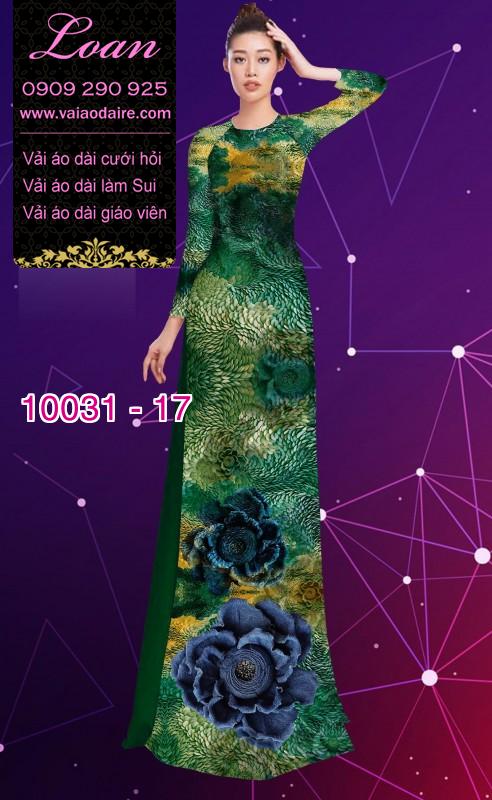 Vải áo dài hoa 3D Vải áo dài hoa 3D